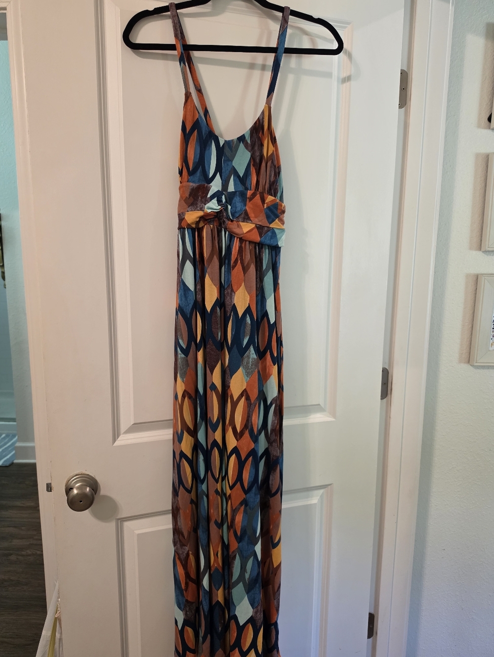 Maeve Multicolor Geometric Halter Maxi Dress - Picture 4 of 4